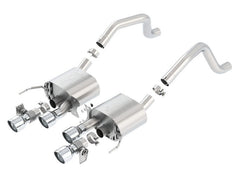 Borla 15 Chevy Corvette C7 ZO6 6.2L w/o AFM w/ NPP ATAK Quad RD RL AC Tips Center Rear Exit Exhaust