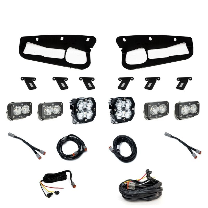Baja Designs 21-25 Ford Bronco Squadron 2.0 Pro (Spot) / S2 Sport D/C W/C FPK Steel Bmpr w/UP -Clear