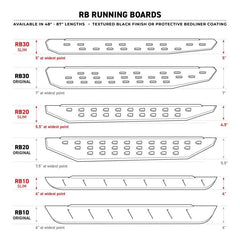 Go Rhino RB20 Running Boards - Tex Black - 87in