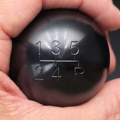 Round Billet Shift Knob 2" 5 Speed Engraved (fits 79-04 Mustang)