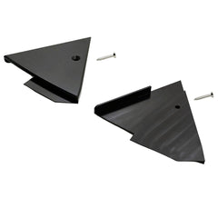Billet Mirror Trim Plate Kit Black (fits 87-93 Ford Mustang) UPR