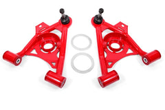 BMR 79-93 Mustang Fox Lower Control A-Arm Front w/ Spring Pocket/Tall Ball Joint - Red