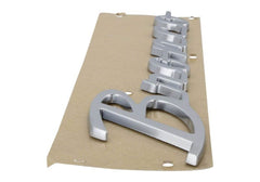 Ford Racing 21-23 Bronco Script Fender Badge - Silver