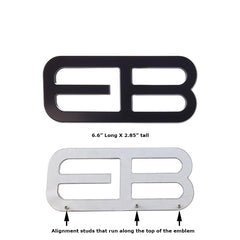 Billet EB Rear Decklid Emblem (fits 15-23 Ford Mustang Ecoboost) UPR