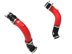 aFe BladeRunner 3in & 3-1/2in AL Hot and Cold Charge Pipe Kit Red RAM Diesel Trucks 25-26 L6-6.7L