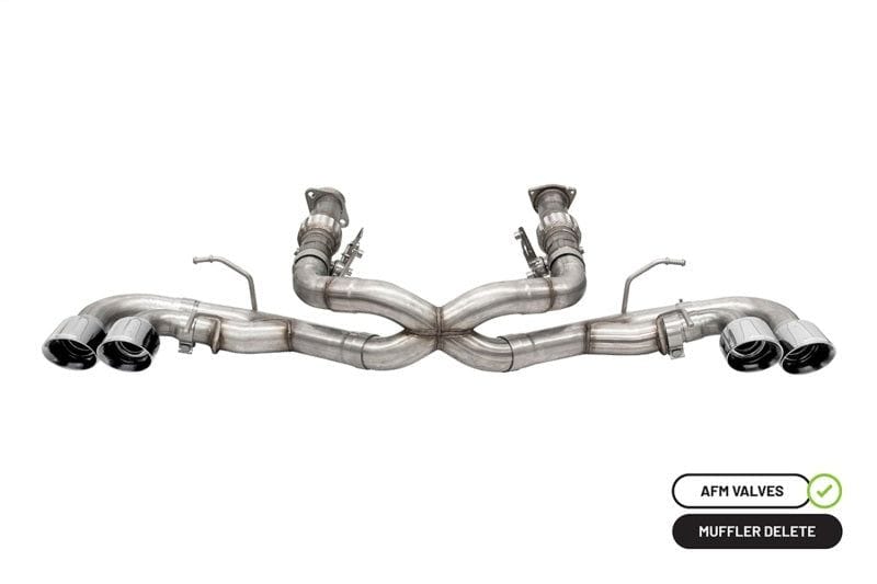 Corsa 2020-24 Corvette C8 3in Xtreme Cat-Back Exhaust 4.5in Pol Quad Tips - Deletes stock AFM Valve