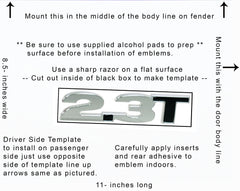 2.3T Billet Emblem (fits Mustang Ecoboost SVO )