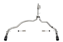 Corsa 2021-2025 Ford F-150 SuperCab/6.5in Bed 5.0L V8 Sport Cat-Back Dual Rear Exit-Black PVD