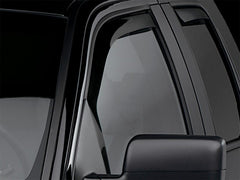 WeatherTech 04-14 Ford F-150 SuperCrew Front Side Window Deflectors - Dark Tint