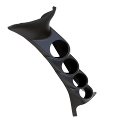 Autometer 99-07 Ford Super Duty Black 52mm Quad Pillar Pod