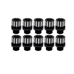 UPR 7075 Billet Aluminum Lug Nut M12-1.50 with .440" Shank 10pc Set (3007-103) Black and Machined