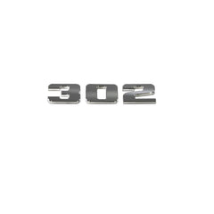 Satin Silver Aluminum 302 Mustang Ford Engine Badge Emblem Fits 5.0 3667-07