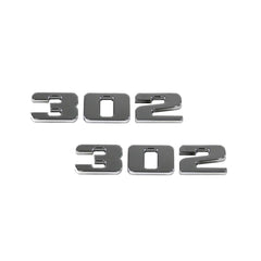 Polished Aluminum 302 Mustang Ford Engine Badge Emblem Fits 5.0 3667-108