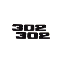 Black Aluminum 302 Mustang Ford Engine Badge Emblem Fits 5.0 3667-109