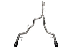 Corsa 2021-2025 Ford F-150 SuperCrew/5.5ft Bed 3.5L V6 Sport Cat-Back Dual Rear Exit-Black PVD
