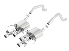 Borla 15 Chevy Corvette C7 ZO6 6.2L w/o AFM w/ NPP ATAK Quad RD RL IC Tips Center Rear Exit Exhaust