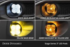Diode Dynamics SS3 Sport Type A Kit ABL - Yellow SAE Fog
