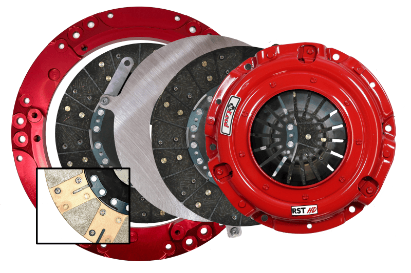 McLeod Racing RST HD Twin - For Large Diameter Flywheel - Red Ring - 1-1/8 x 26 Spline
