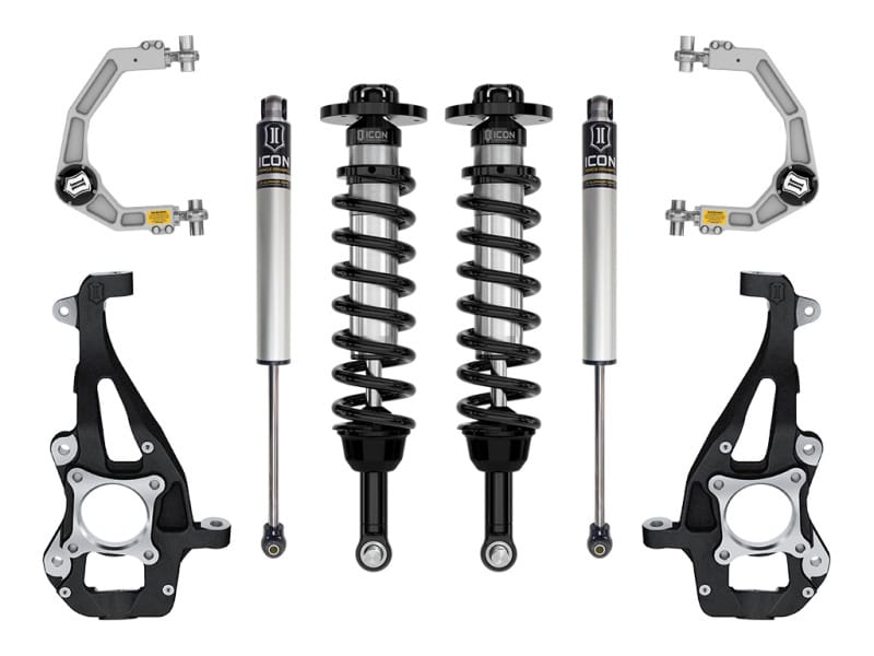 ICON 21-24 Ford F150 4WD 3.5-4.5in Stage 1 Suspension Sys Billet Uca