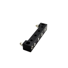 UPR 1/8 NPT Sensor Distribution Block Aluminum Black