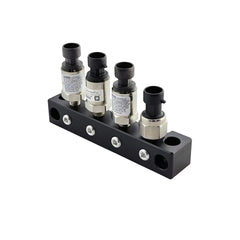 UPR 1/8 NPT Sensor Distribution Block Aluminum Black