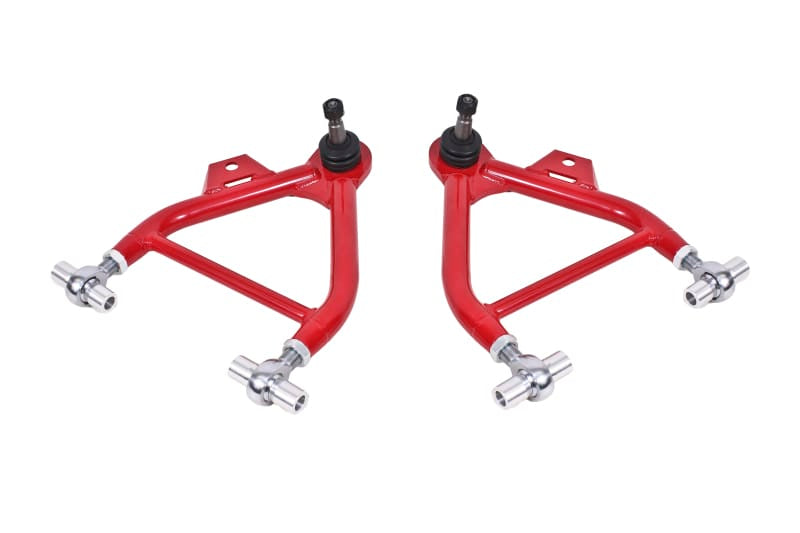 BMR 79-93 Fox Mustang Lower A-Arms (Coilover Only) w/ Adj. Rod End and Tall Ball Joint - Red