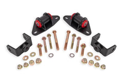 BMR Suspension 14-19 Chevrolet Corvette Motor Mount Kit - Black Hammertone