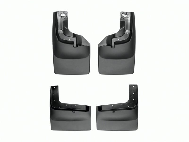 WeatherTech 17-22 Ford F250/F-350/F-450/F-550 Dually w/Fender Flares No Drill Mudflaps - Black
