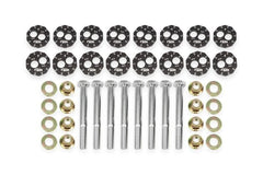 BMR 14-19 Chevrolet Corvette C7 Front & Rear Lower Control Arms Camber Bolt Kit - Black Anodized