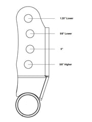 Ridetech 2015+ Ford F-150 2WD/4WD Adjustable Rear Shackles