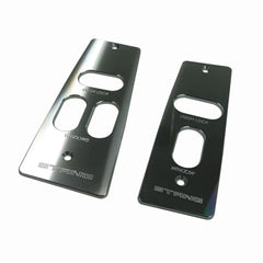 Billet Window Switch Plates Stang (fits 87-93 Ford Mustang) UPR