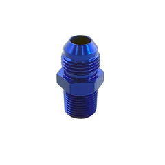 3/8 NPT Straight 8AN Male Adapter Fitting Blue
