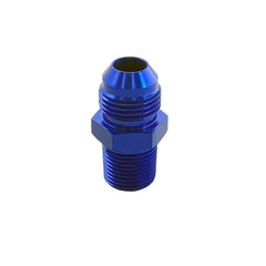 3/8 NPT Straight 8AN Male Adapter Fitting Blue