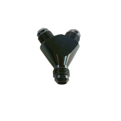 Y Block 6AN Male to 6AN Male Outlets Black