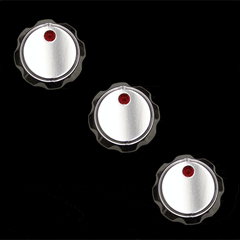 Billet Climate Control AC Knob Set UPR (fits 89-04 Ford Mustang)