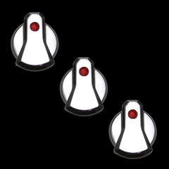 Billet Designer AC Knobs UPR (fits 89-04 Ford Mustang)