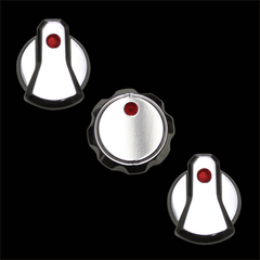 Billet Designer with Climate Control AC Knobs UPR (fits 89-04 Mustang)