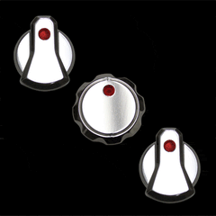 Billet Designer with Climate Control AC Knobs UPR (fits 89-04 Mustang)