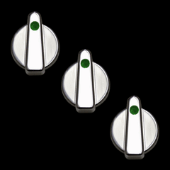 Billet Slimline AC Knobs UPR (fits 89-04 Ford Mustang)