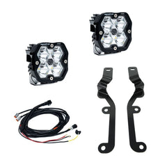 Baja Designs 19-24 Chevy Silverado 1500 Squadron Pro 2.0 A-Pillar Kit (Spot) - Clear