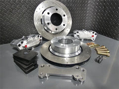 Aerospace Components Rear 4 Piston Dimpled & Slotted Kit clears 16" wheels (fits 10-25 F150 2wd/4wd)