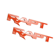 ABS Emblem Hood Inserts Letters (fits 22-26 Ford Bronco Raptor) AMP