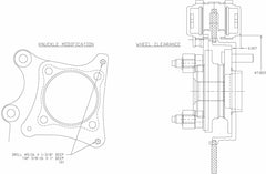 Strange Evolution Rear Brake Kit with 4 Piston Calipers for 15-23 Ford Mustang B1723WCE