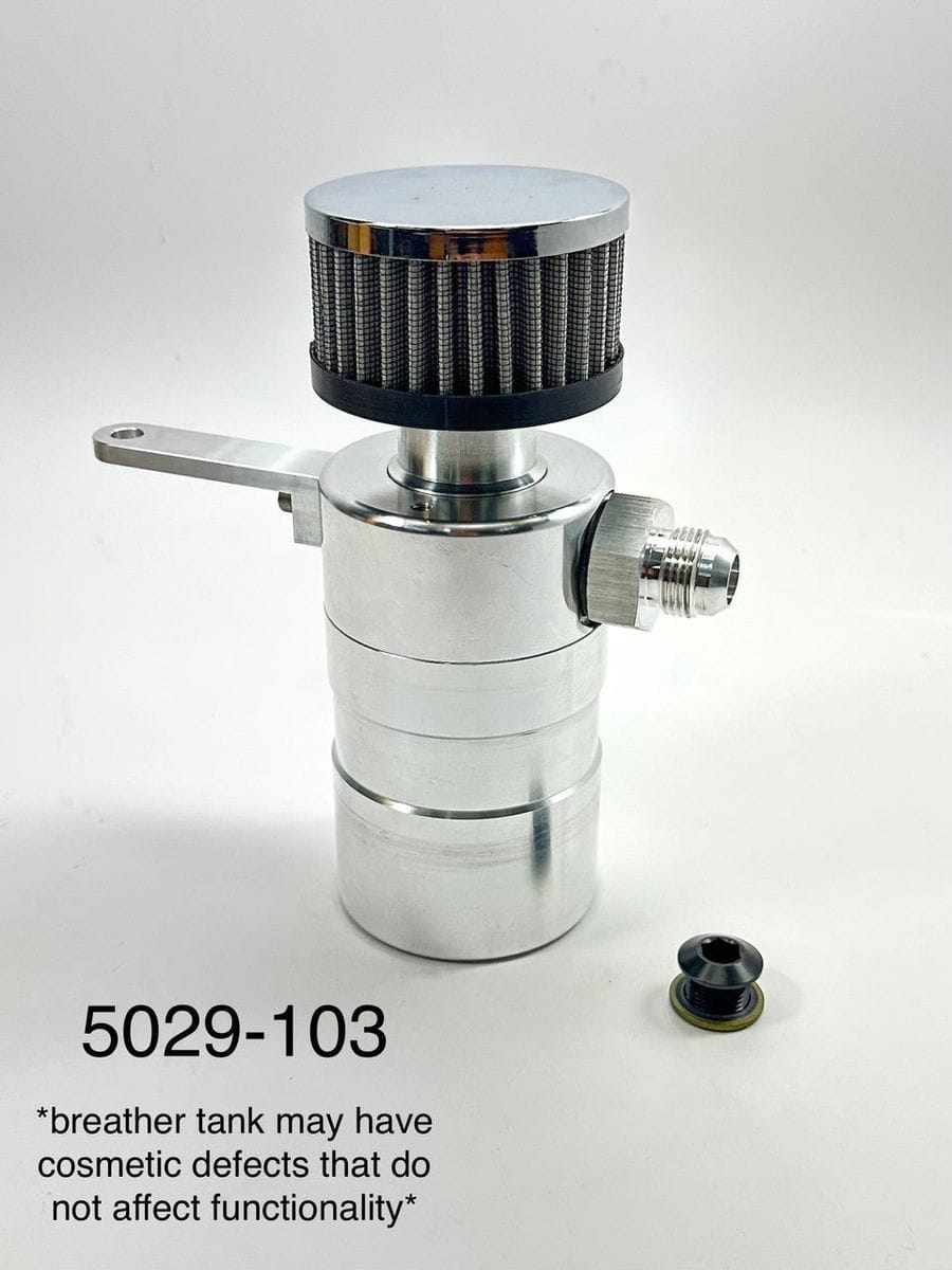 '-10AN Single Port Universal Billet Engine Breather Tank Oil Separator (Clearance)