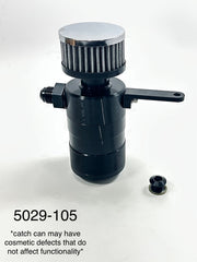 '-10AN Single Port Universal Billet Engine Breather Tank Oil Separator (Clearance) BLACK