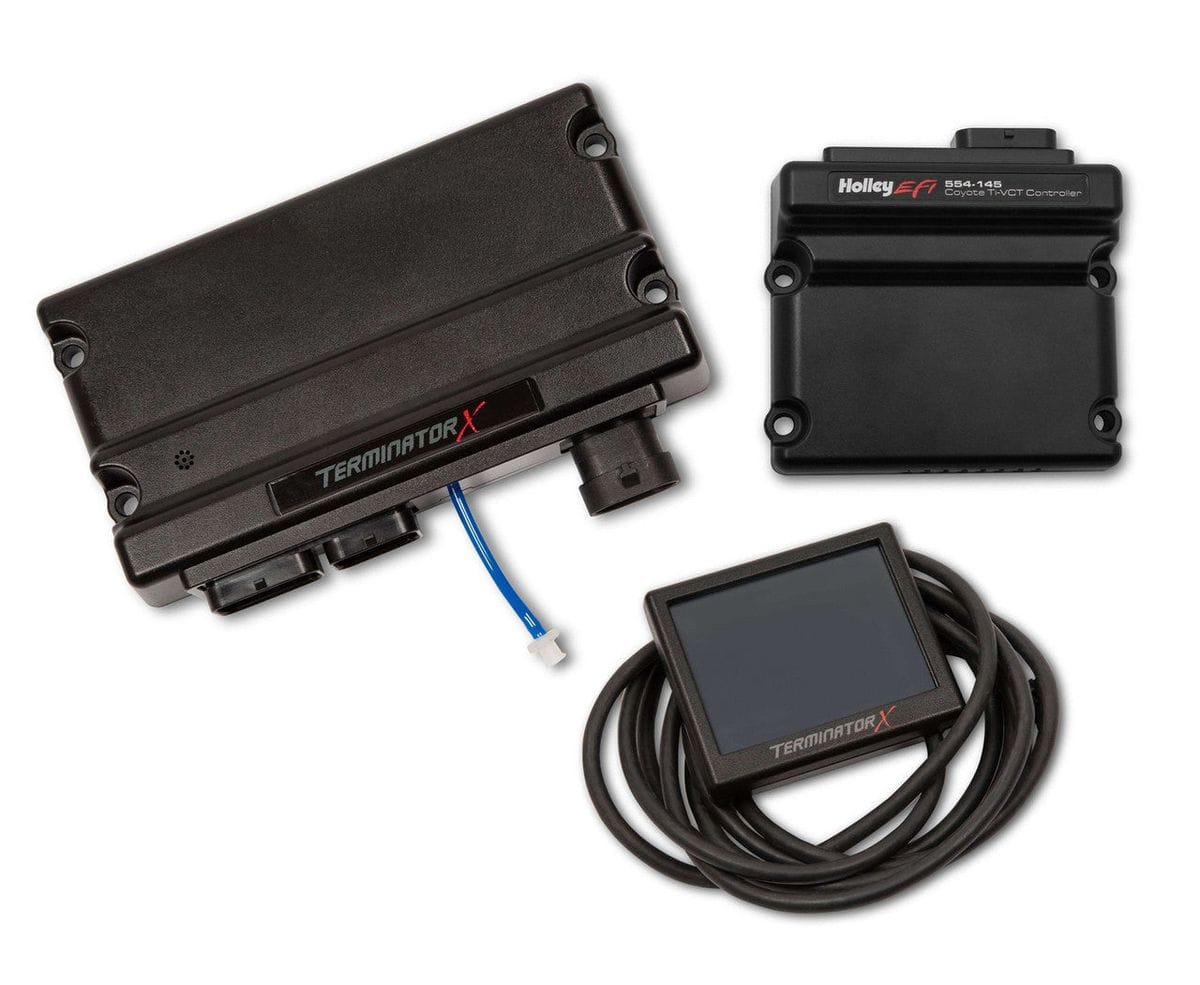 Holley EFI Terminator X Kit 3.5 Touchscreen (fits 15.5-17 Ford) Coyote EV1 W/ TI-VCT