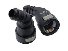 UPR Plug N Play PCV Snap Fitting 45* Angle for Oil Catch Can 3/8 1/2 5/8