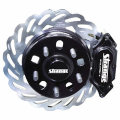 Strange Evolution Front Brake Kit with 4 Piston Calipers for 15-23 Ford Mustang B4186WCE