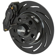 Strange Pro Series Front Brake Kit with 4 Piston Calipers & Slotted Rotors for 94-04 Ford Mustang Spindle B4146WC