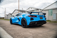 Corsa 20-25 Chevrolet Corvette C8 RWD 4.5in Carbon Fiber Black PVD Tip Kit (For Corsa Exhaust Only)